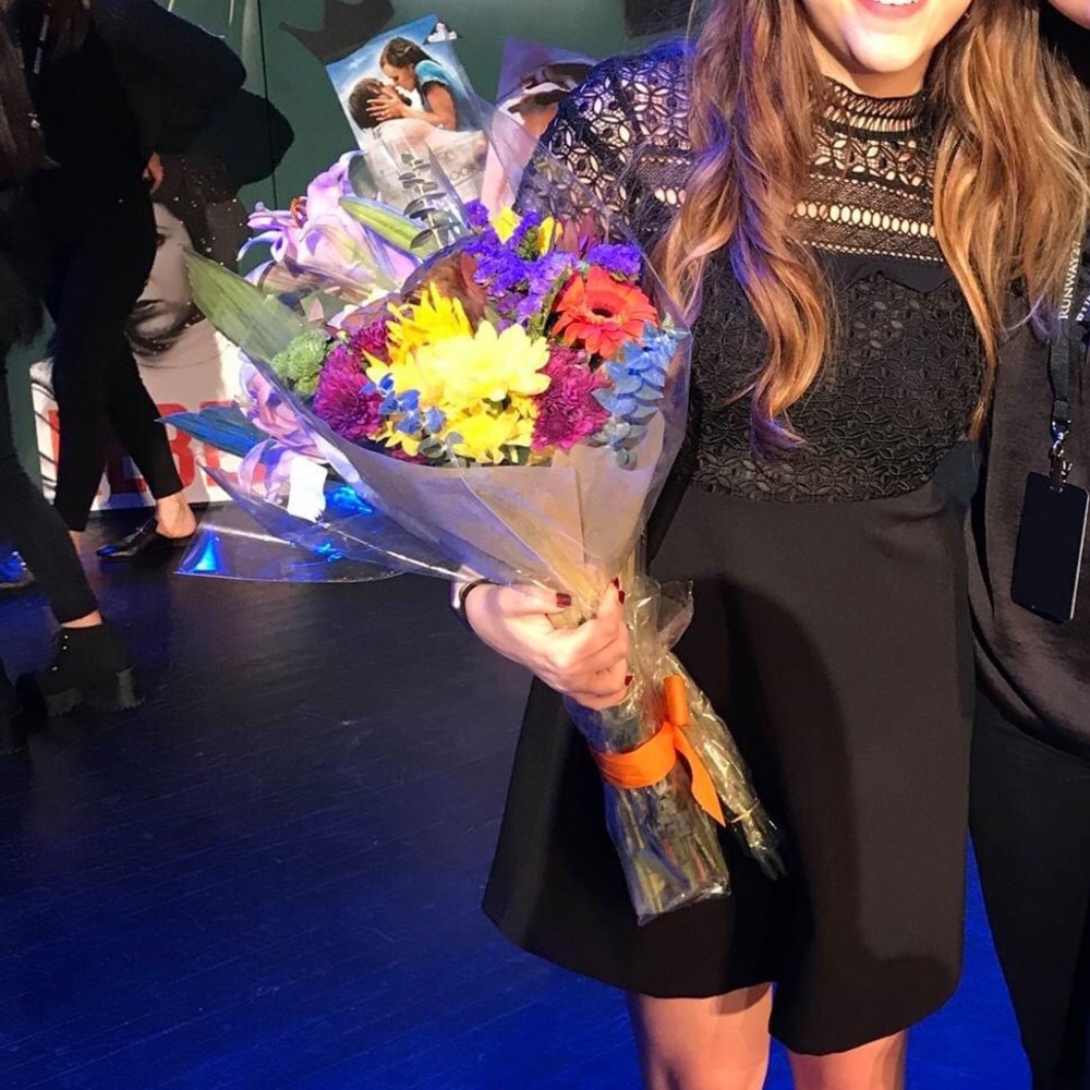 Black Zara fit and flare dress